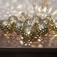 Нови LED гирлянди с красиви метални топки., снимка 5 - Декорация за дома - 42994932