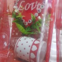 Комплект сърце + чаша подарък за евтин подарък за скъп човек, снимка 2 - Декорация за дома - 27282035