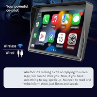 Стерео уредба за кола, 7-инчов MP5 плейър за кола със сензорен екран, Bluetooth 5.1, снимка 3 - Аудиосистеми - 44883243