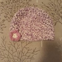 Плетена шапка, снимка 1 - Бебешки шапки - 26705833