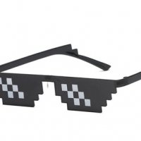 Слънчеви очила Thug Life , парти очила , Minecraft , Хелоуин  Halloween, снимка 1 - Слънчеви и диоптрични очила - 27614920