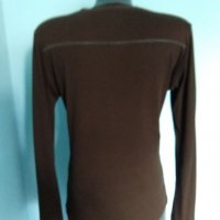 Еластична памучна блуза ”Esprit” / цвят Шоколад / голям размер , снимка 5 - Блузи с дълъг ръкав и пуловери - 15863312