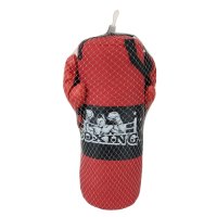 Детски боксов чувал и детски боксови ръкавици, червени, снимка 3 - Други - 43215011