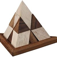 Пъзел Fidget, Пирамида, 3D, Логически, Дървен, снимка 1 - Образователни игри - 40631666