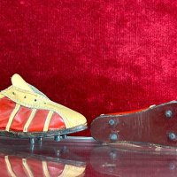 Старинен сувенир - ръчно изработен модел на обувки, снимка 4 - Колекции - 44080354