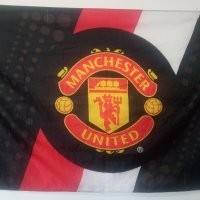 Знаме на емблематичния футболен клуб Манчестър Юнайтед, снимка 2 - Футбол - 36699317