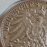 Сребърна монета 2 марки 1901г. Германска Империя Прусия Годишнина Кралско семейство 42053, снимка 12 - Нумизматика и бонистика - 43799124