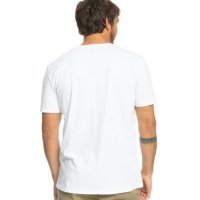 Мъжка нова тениска Quiksilver Rockin SS Sn33 XL бяла, снимка 3 - Тениски - 42959427