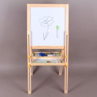 Двустранни дървена дъска за писане и рисуване, снимка 2 - Образователни игри - 35455559