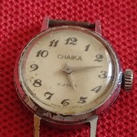 Ръчен стар часовник CHAIKA 17 JEWELS рядък за КОЛЕКЦИЯ ДЕКОРАЦИЯ 41775, снимка 5 - Други ценни предмети - 43787071
