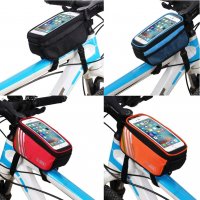 Велосипедна чанта за предна тръба за колело Аксесоари за колоездене Водоустойчив сензорен екран MTB , снимка 11 - Аксесоари за велосипеди - 37654039
