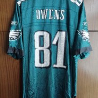 Philadelphia Eagles Terrell Owens #81 Reebok NFL тениска за американски футбол jersey, снимка 2 - Тениски - 39529334