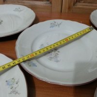 Стар български порцелан чинии плитки, снимка 3 - Антикварни и старинни предмети - 35031295