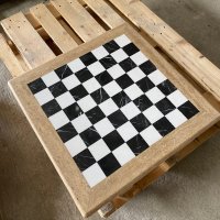 Мраморна шахматна маса , снимка 3 - Маси - 37224616