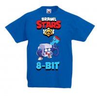 Детска тениска Brawl Stars 8-bit, снимка 4 - Детски тениски и потници - 32919599