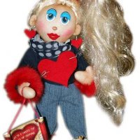 Сувенирна кукла "Валентинка"
