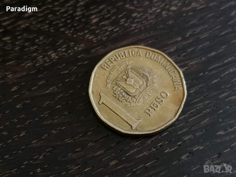 Mонета - Доминикана - 1 песо | 2002г., снимка 1