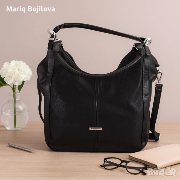 Дамска чанта тип торба от еко кожа – стил, организация и удобство в едно, снимка 1