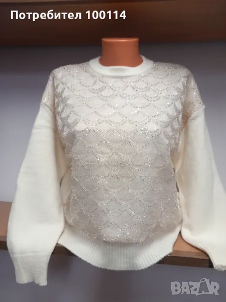 Красива блуза с нежна декорация нова, снимка 1