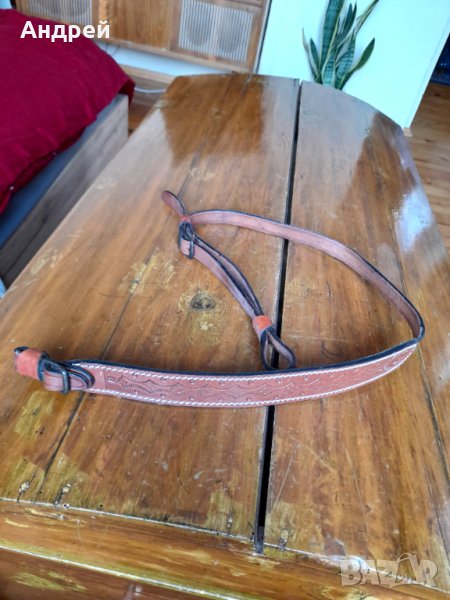 Стара кожена ремъчка,ремък за пушка #11, снимка 1