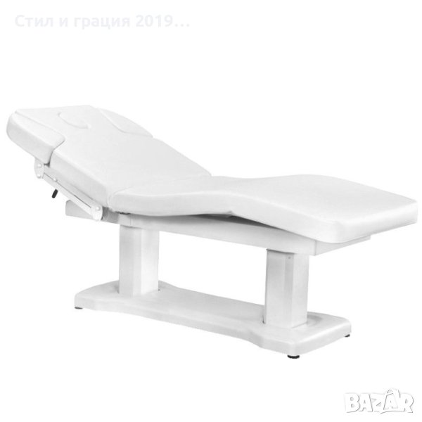 Спа кушетка Azzurro 818A ( 4 мотора) 200 х 80 х 65/83 см - с отопление / бял, снимка 1