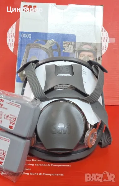 3М 6700S ;6800M;6900L целолицева маска,филтри 6038 и протектор , снимка 1