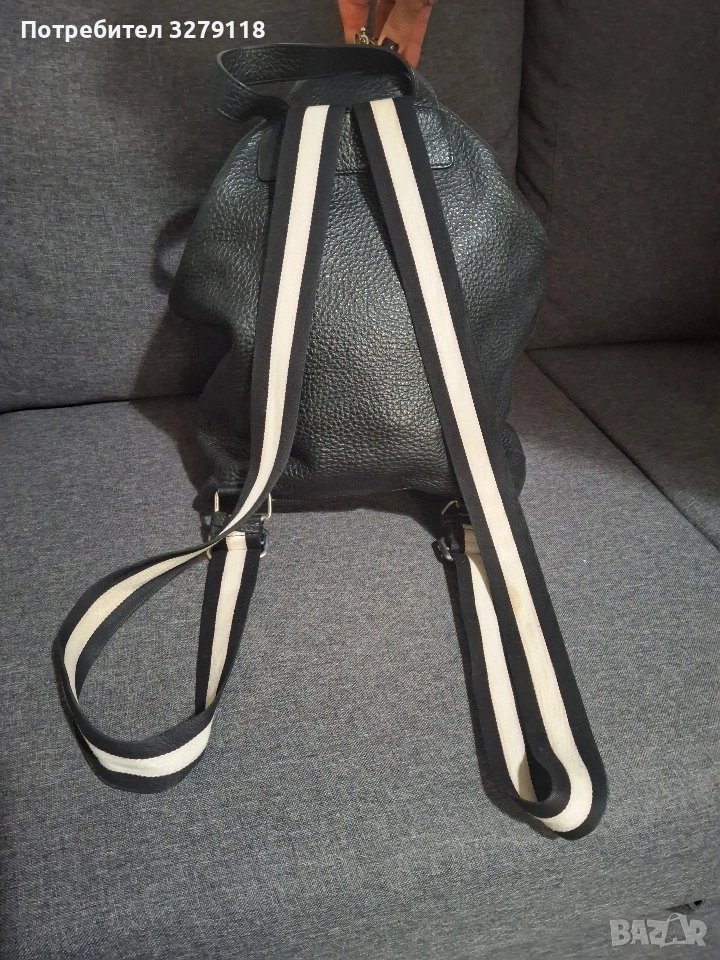 Черна кожена чанта, снимка 1