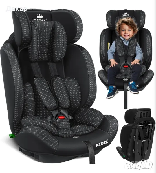 Детско столче за кола премиум  Група 1+2+3 , 9-36 кг 5-точков предпазен колан,, снимка 1