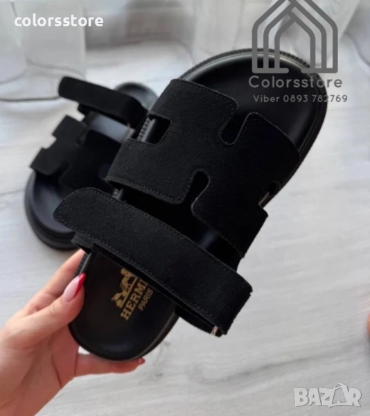 Дамски велурени чехли Hermes/BR282x, снимка 1