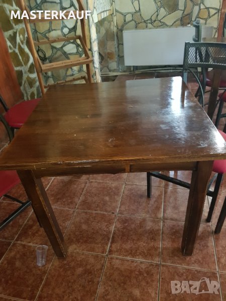 Маса от масив за заведение, снимка 1