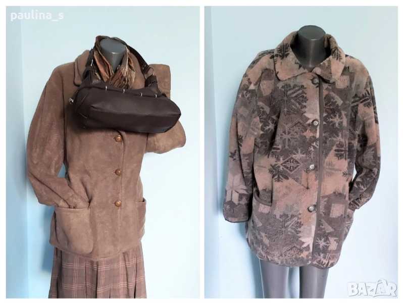 Два различни броя / Топло палто от полар тип teddy bear "L. L. Bean" и Италианско , снимка 1