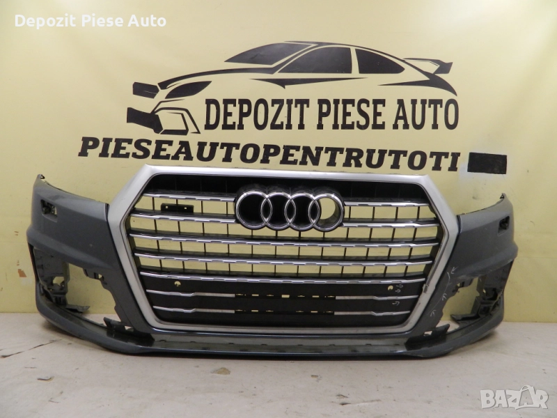 Предна броня Audi Q7 S-Line 4M, 2017, 2018, 2019, 2020, оригинален код 4M0807096A, снимка 1