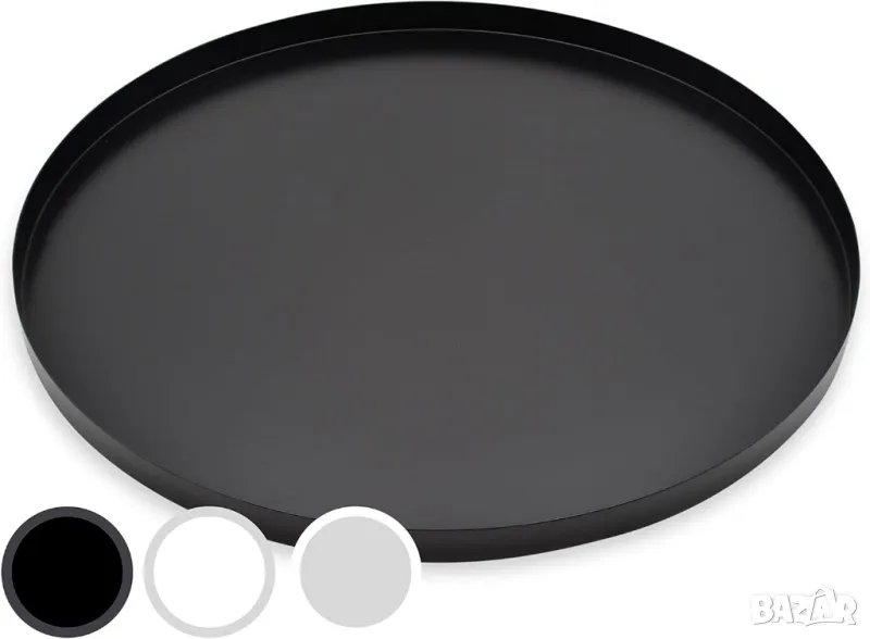 Декоративна черна тава "Pleto" - DD Living (40 см), снимка 1
