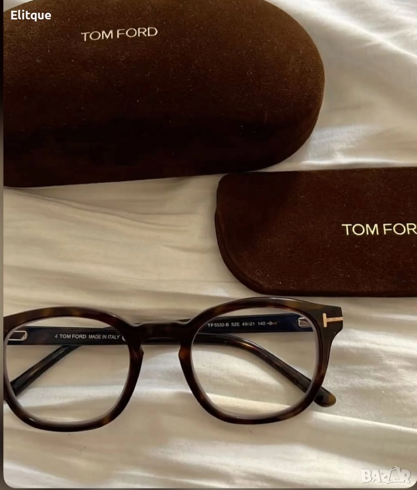 очила с черен обикновен калъф и Ув защита tom ford , снимка 1