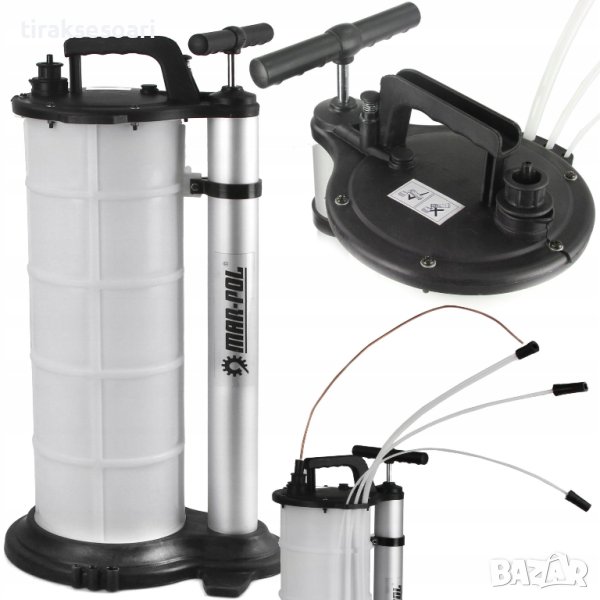 9L Помпа за източване на масло и спирачна течност Пневматична помпа, снимка 1