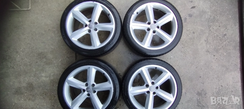 джанти и гуми от Ауди А5 18 5х112 66 ЕТ 29 S LINE 8T Audi A6 Audi A4, снимка 1