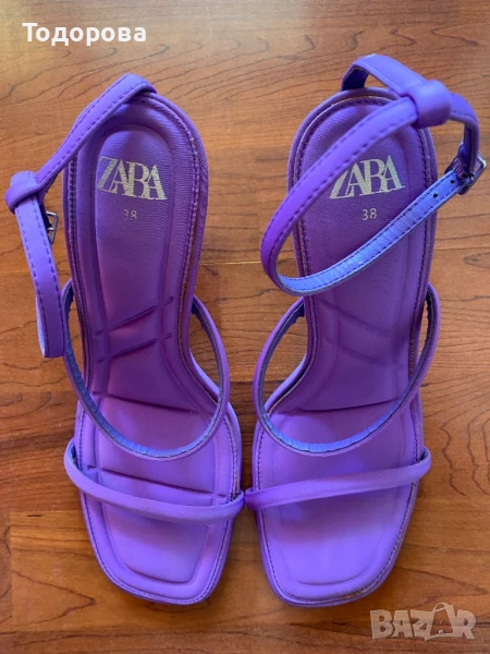 Сандали ZARA лилави, снимка 1