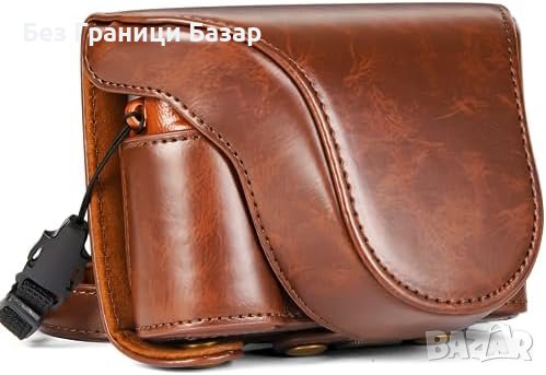 Нов Професионален Елегантен Кожен Калъф за Камера DC202-AF, снимка 1