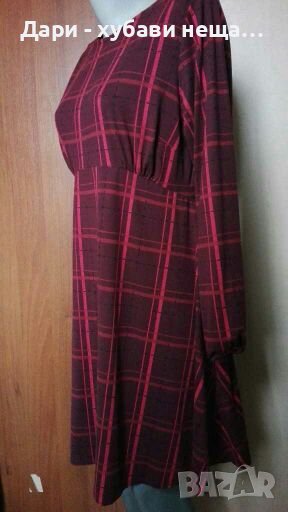 Рокля от хубаво трико, голям размер🍀❤L/XL,XL,2XL❤🍀арт.4321, снимка 1