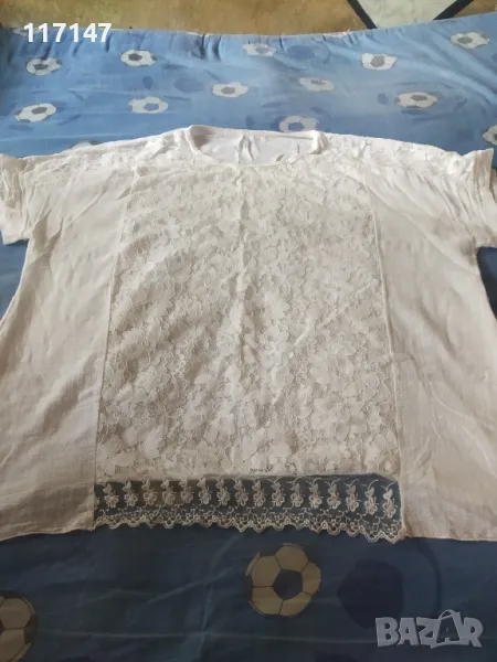 страхотна бяла блуза, снимка 1