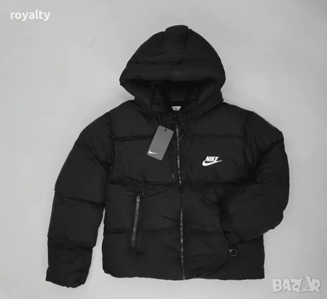 Nike черно дамско яке с качулка , снимка 1