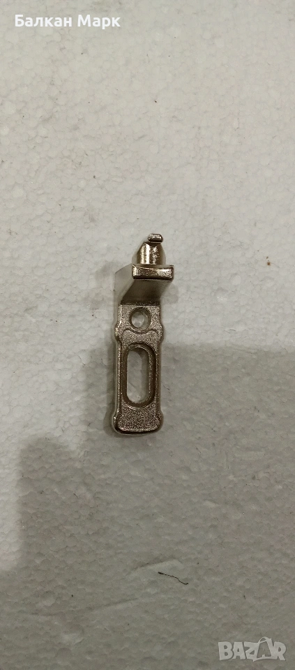 Конектор / окачвач за заден панел 50 мм – никелиран, снимка 1