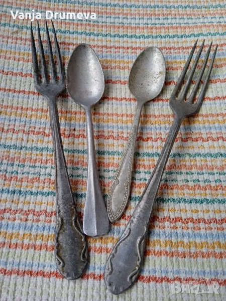 лот от много стари вилици и лъжици , снимка 1