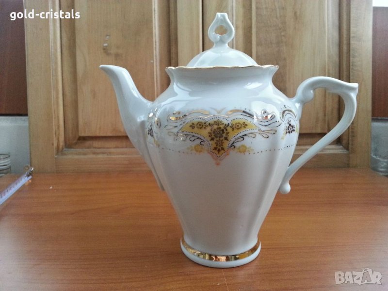 Стар български порцелан чайник бароков изида, снимка 1