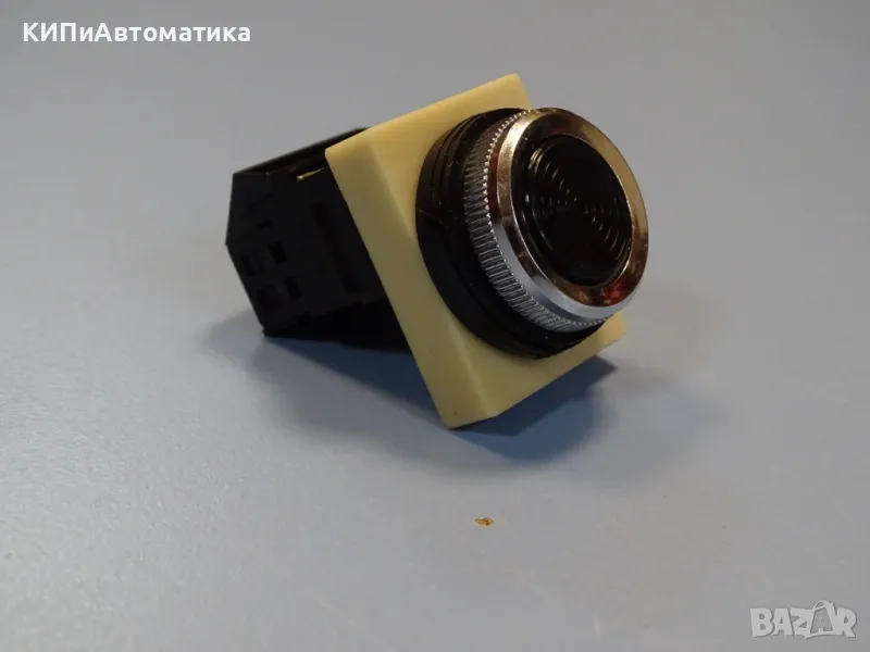 бутон команден FUJI Electric AH25-F push button switch black, снимка 1