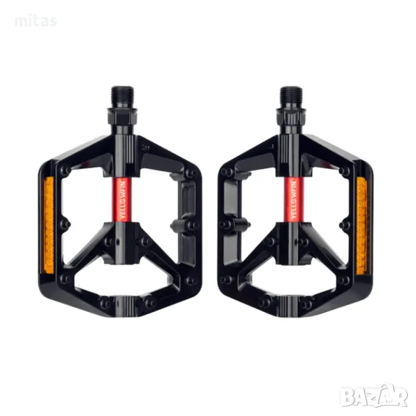 Леки алуминиеви педали за велосипед PROMEND M24N, Двоен DU лагер, Пин, снимка 1