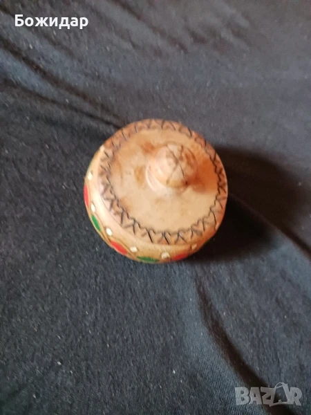 Дървена Солничка. Ръчно пирографирана., снимка 1