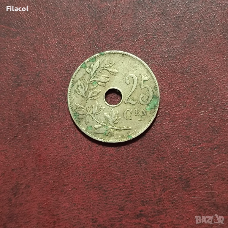 Белгия 5 сантима 1925 година, снимка 1