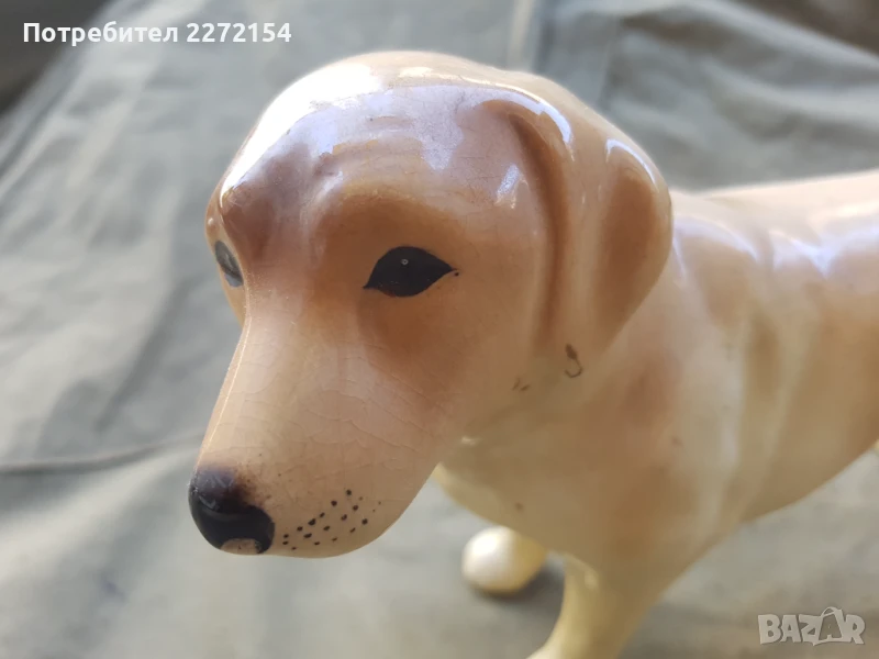 Порцеланова статуетка фигурка Куче, снимка 1