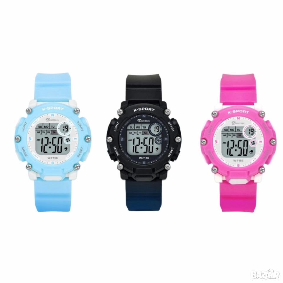 Детски дигитален спортен часовник, водоустойчив, снимка 1
